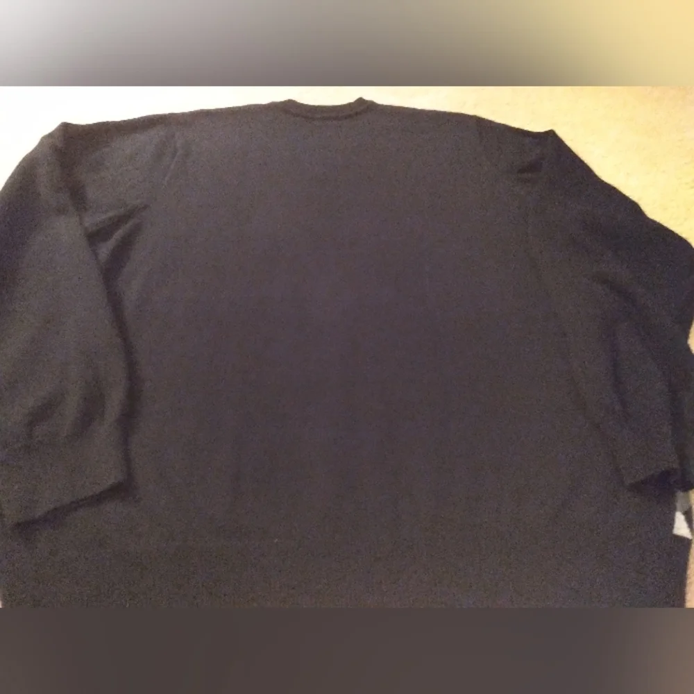 Izod Black Gray Argyle Vneck Preppy Academia Dark Business Casual Chunky Sweater